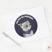 Sticker Rond Chaton Stardust (Enveloppe)