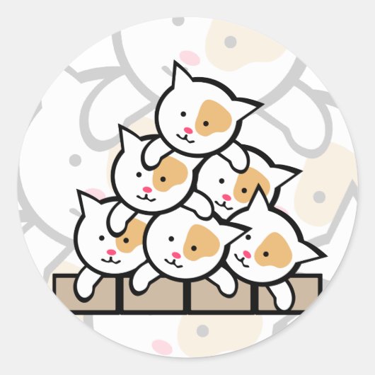 Sticker Rond Chats (Devant)