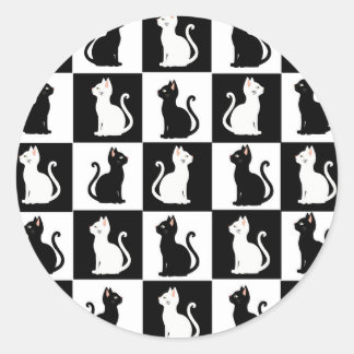 Sticker Rond chats