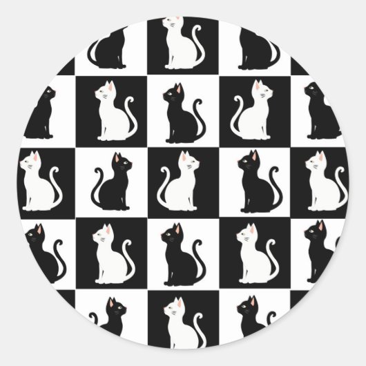Sticker Rond chats (Devant)