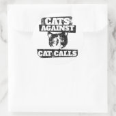 Sticker Rond Chats contre les appels de chat (Sac)