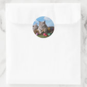 Sticker Rond Chats de Pâques (Sac)