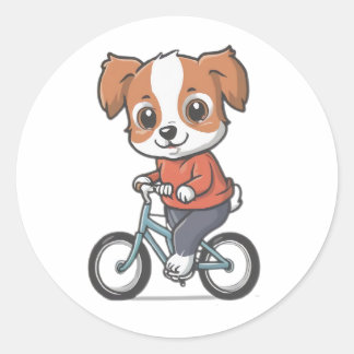 Sticker Rond chats mignons et drôles portant des vêtements