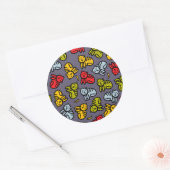 Sticker Rond Chats plus bananes (Enveloppe)