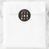 Sticker Rond Chats Potter Pour Amoureux des chats (Sac)