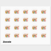 Sticker Rond Chats qui chantent (Feuille)