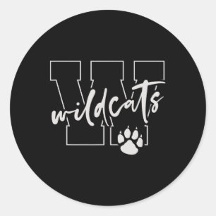 Sticker Rond Chats sauvages