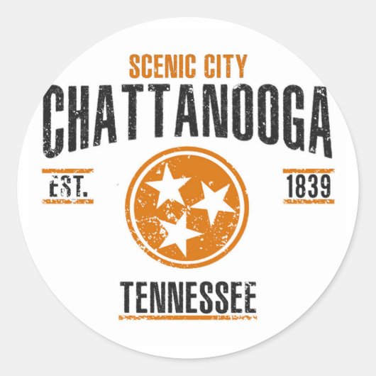Sticker Rond Chattanooga (Devant)