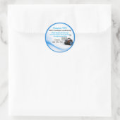 Sticker Rond Chauffage Climatisation CVC (Sac)