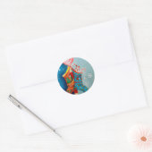 Sticker Rond Chaussettes de Noël (Enveloppe)