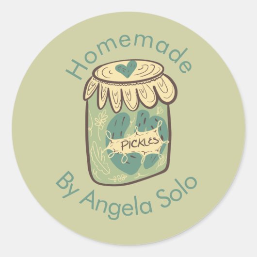 Sticker Rond Chaussettes maison Marque Emballage d'entreprise (Devant)