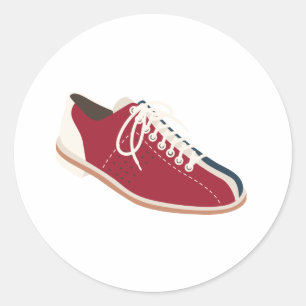 Sticker Rond Chaussure de Bowling