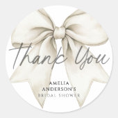 Sticker Rond Chaussures Attachant Le noeud Fête des mariées Bow (Devant)