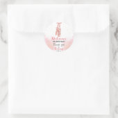 Sticker Rond Chaussures Ballerina Pink Ballet pour (Sac)