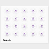 Sticker Rond chaussures cinderella (Feuille)