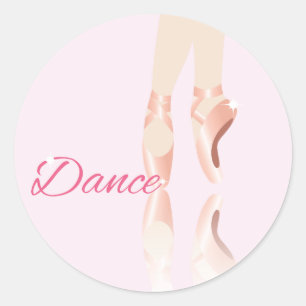 Sticker Rond Chaussures de ballet de danse