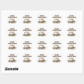 Sticker Rond Chaussures de Noël (Feuille)