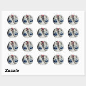 Sticker Rond chaussures holland (Feuille)