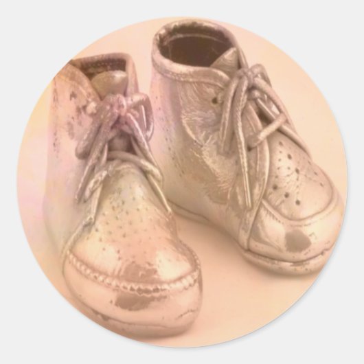 Sticker Rond Chaussures pour bébés (Devant)