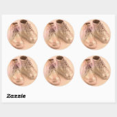 Sticker Rond Chaussures pour bébés (Feuille)