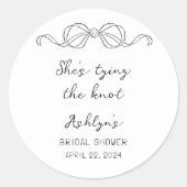 Sticker Rond Chaussures simples à main tracées qui collent l'au (Devant)