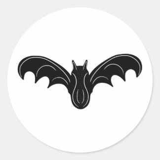 Sticker Rond Chauve-souris de nuit effrayante