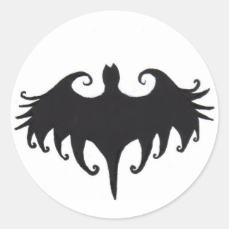 Sticker Rond chauve-souris gothique