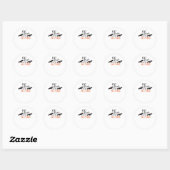 Sticker Rond Chauves-souris d'Halloween Soyez Drôles Mème Effra (Feuille)
