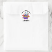 Sticker Rond Che manqué-Essayer Funny Science Chimie Pun (Sac)