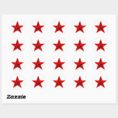 Sticker Rond Che Red Star ! (Feuille)