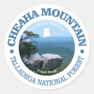 Sticker Rond Cheaha Mountain