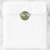 Sticker Rond Cheat River, Virginie-Occidentale (Sac)