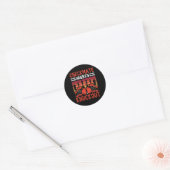 Sticker Rond Checkmate rencontre Knockout Battle Fun (Enveloppe)
