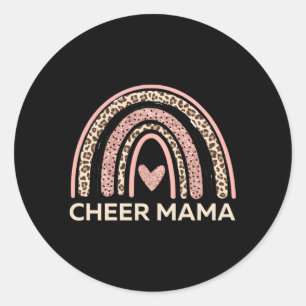 Sticker Rond Cheer Mama Cheermaman Pom-pom girl Maman