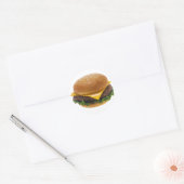 Sticker Rond Cheeseburger (Enveloppe)