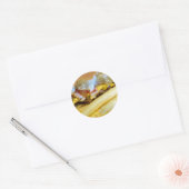 Sticker Rond Cheeseburger et Fries (Enveloppe)