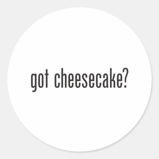 Sticker Rond cheesecake (Devant)