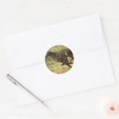 Sticker Rond Cheetah Run (Enveloppe)