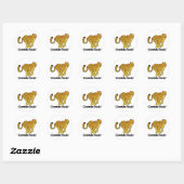 Sticker Rond Cheetahs Rock ! (Feuille)
