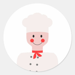 Sticker Rond Chef