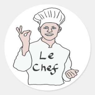 Sticker Rond Chef