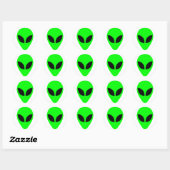 Sticker Rond Chef Alien (Feuille)