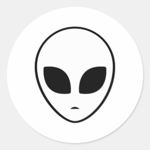 Sticker Rond Chef Alien Ufo Espace Alien 51 Idée cadeau