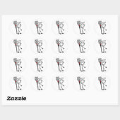 Sticker Rond Chef avec Spatula (Feuille)