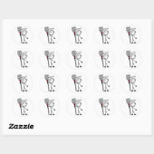 Sticker Rond Chef avec spatule (Feuille)