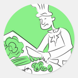 Sticker Rond Chef bio