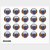 Sticker Rond Chef Black Lab (Feuille)
