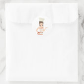 Sticker Rond Chef buste (Sac)