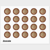 Sticker Rond Chef - Cuisine - cuisine 1908 (Feuille)