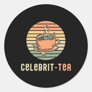 Sticker Rond Chef Cuisine Cuisine Celebrit Tea Funny Cadeau